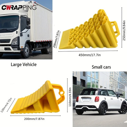 Car Multipurpose Anti-Slip Wheel Chock Portable Tire Chocks Wear-Resistant Tire Stopper Wheel Stopper for Trucks Car Accessories