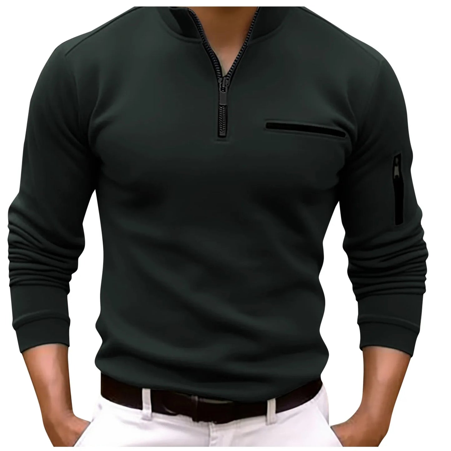 Male Quarter Zip Work Shirt