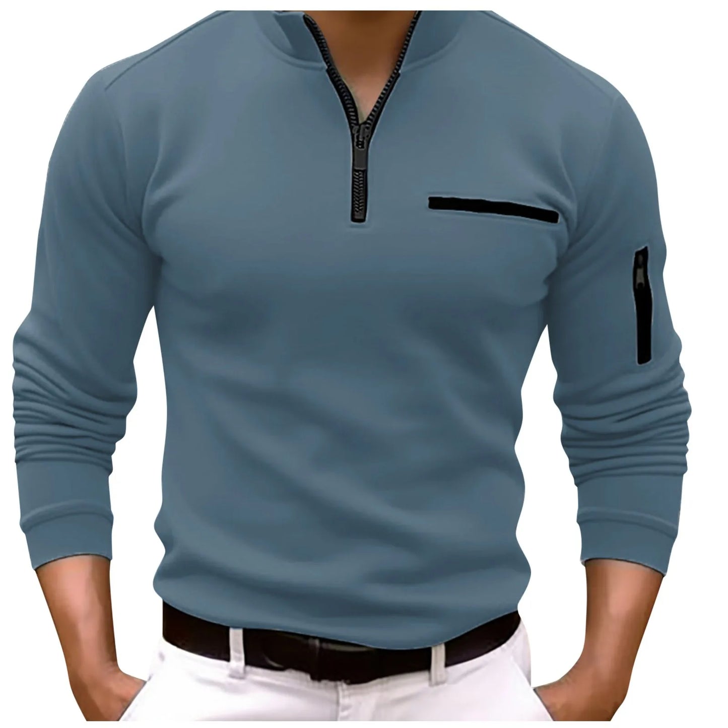 Male Quarter Zip Work Shirt