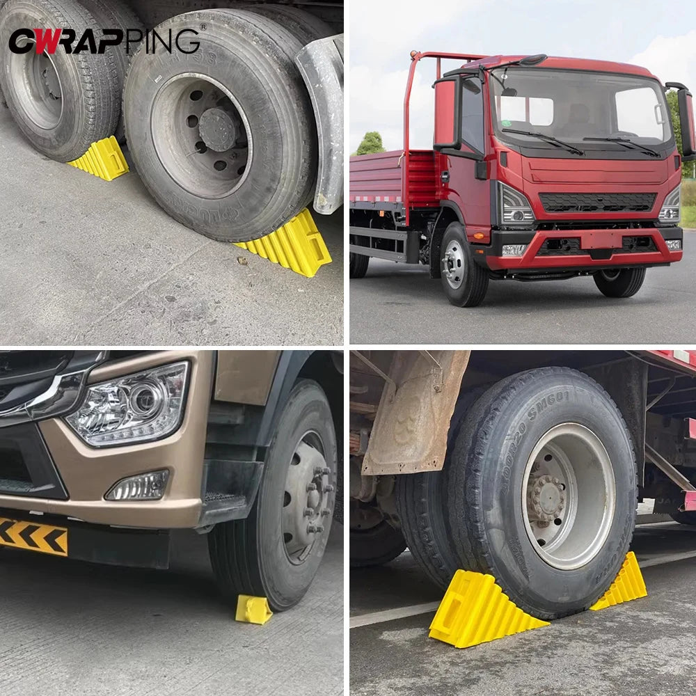 Car Multipurpose Anti-Slip Wheel Chock Portable Tire Chocks Wear-Resistant Tire Stopper Wheel Stopper for Trucks Car Accessories