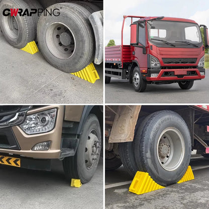 Car Multipurpose Anti-Slip Wheel Chock Portable Tire Chocks Wear-Resistant Tire Stopper Wheel Stopper for Trucks Car Accessories