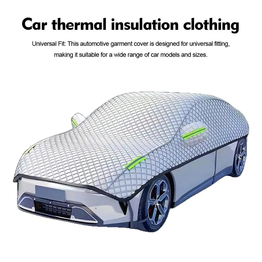 Universal Car Cover Four Seasons Protection Anti Freeze Thermal Insulation Sun UV Resistance Snowproof Year Round Use